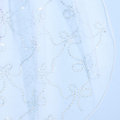 The Bow Veil - premium tulle w. rhinestones
