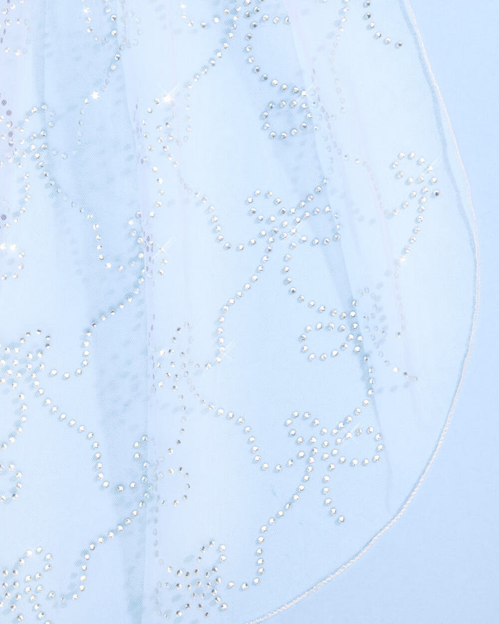 The Bow Veil - premium tulle w. rhinestones
