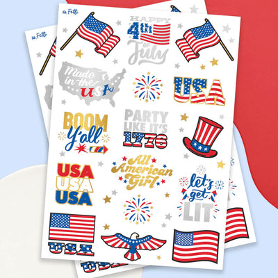 Let's Get Lit Tats - 30 foil temporary tattoos