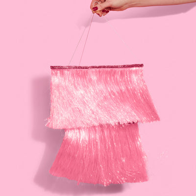 That's Hot Chandelier - iridescent foil chandelier