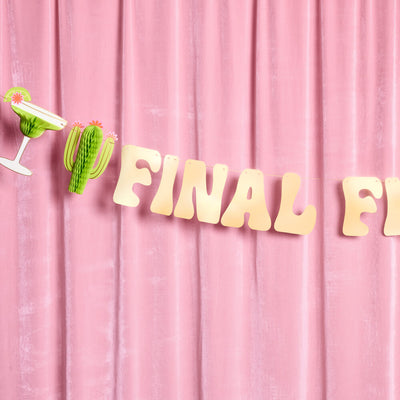 Final Fiesta Banner - 3D paper banner
