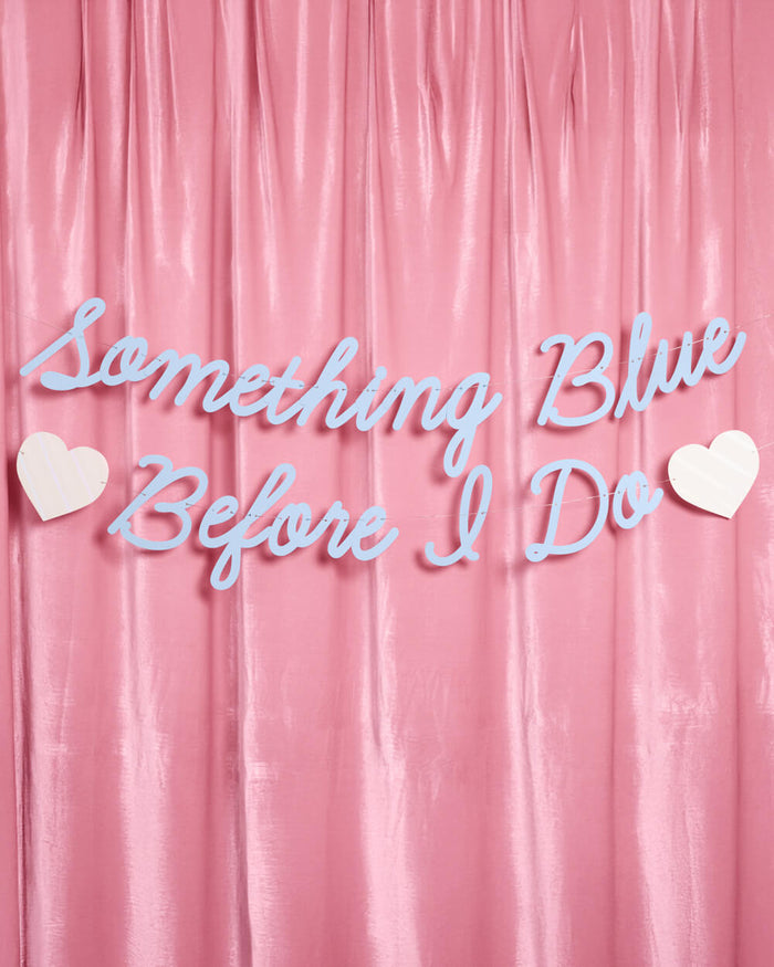 Something Blue Banner - matte blue banner
