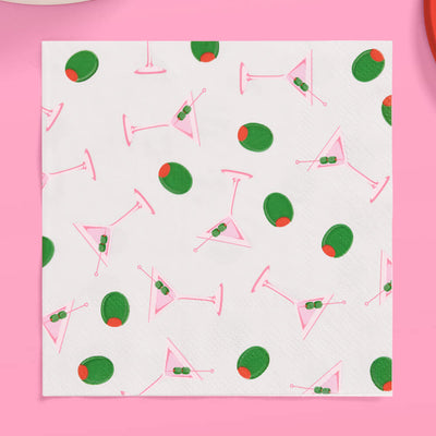 Martini Napkins - 25 paper napkins