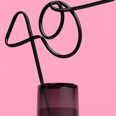 40 XL Straw - matte black straw