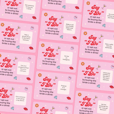 Say I Do Card Game -  25 scratch off dare cards