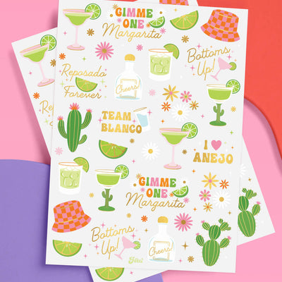 Gimme One Margarita Tats - 54 temporary tattoos