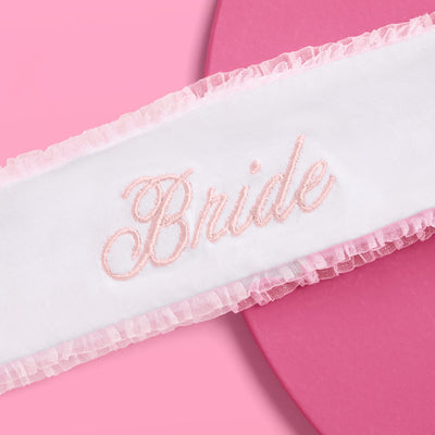 Bride Spa Headband - embroidered headband
