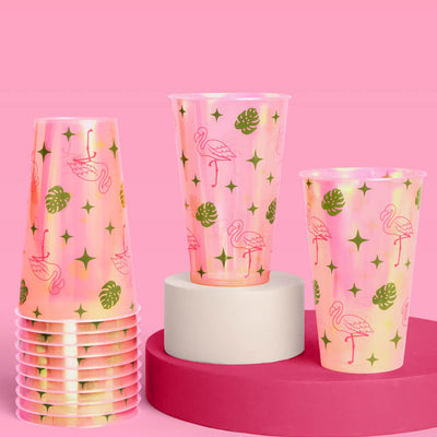Palm Royale Cups - 16 plastic cups