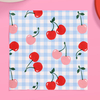Cherry Napkins - 25 paper napkins