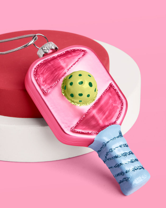 Pickleball Ornament - glass ornament