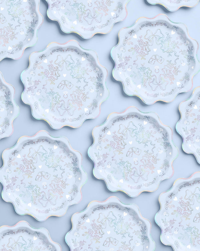 Something Blue Plates - 25 paper plates