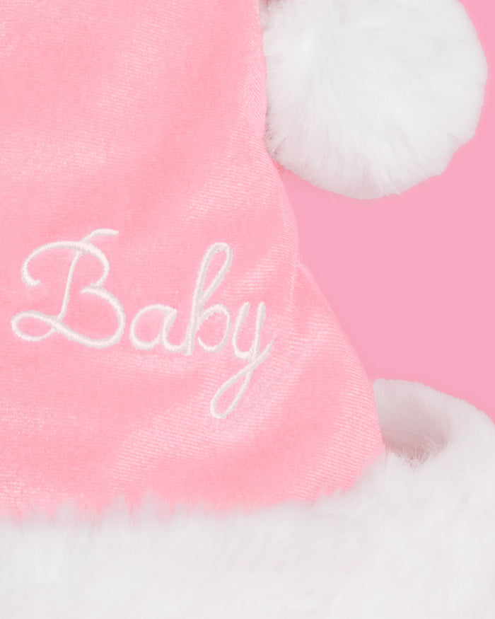 Santa Baby Hat - embroidered cotton hat
