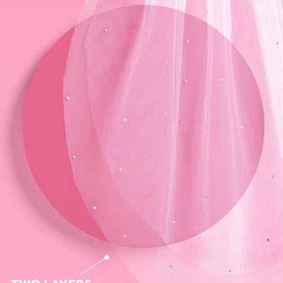 That Bride Veil - white rhinestone veil