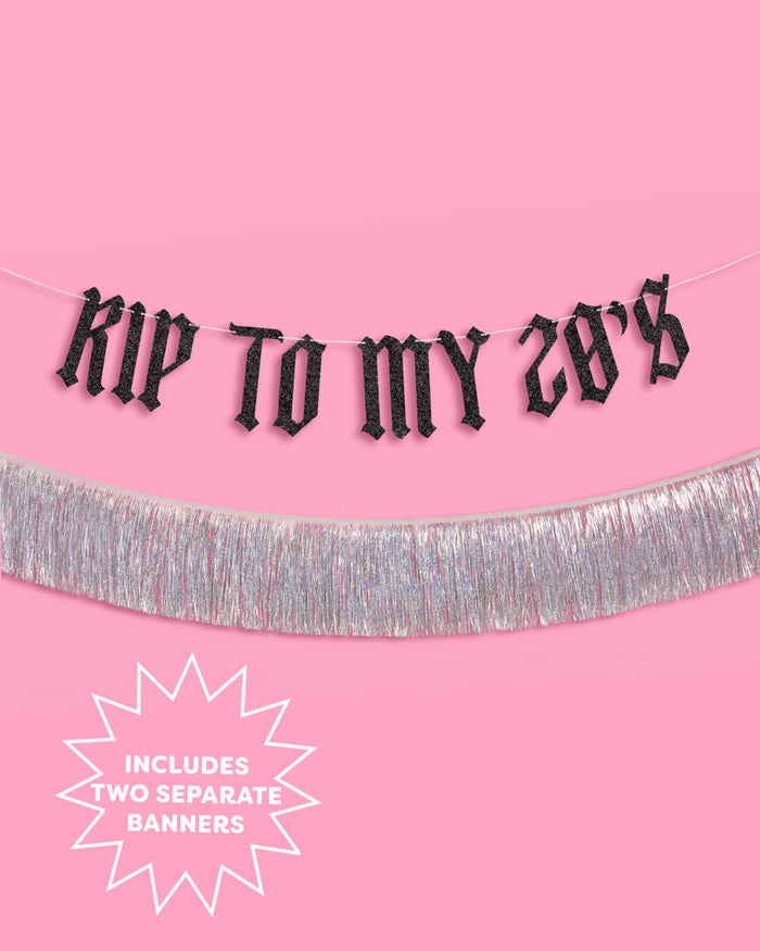 RIP To My 20s Banner - two piece banner