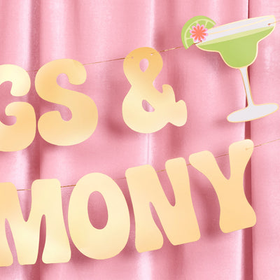 Margs & Matrimony Banner - gold foil banner