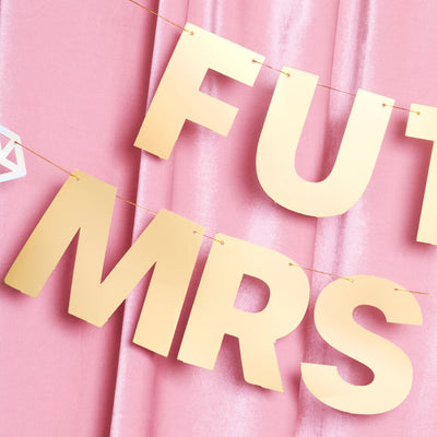 Future Mrs & Mrs Banner - 3D paper banner