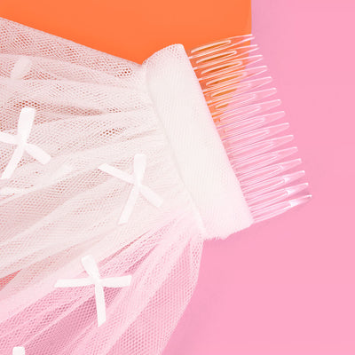 Tying The Knot Veil - mini bow veil