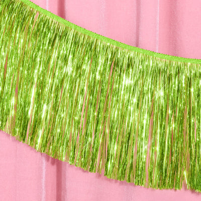 Limelight Fringe - lime green foil banner