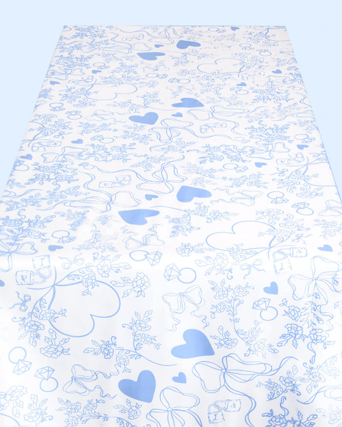 Something Blue Tablecloth - washable tablecloth