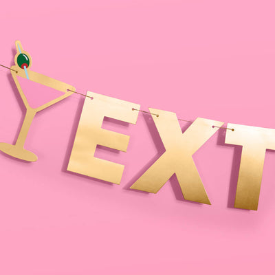 Extra Dirty Banner - gold foil banner