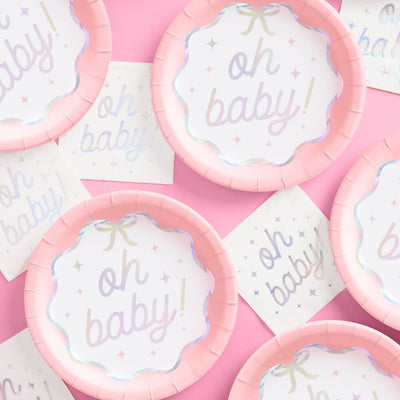 Oh Baby Plates - 25 paper plates