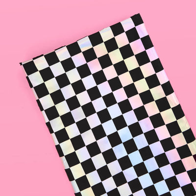Checked Out Tablecloth - washable table cover
