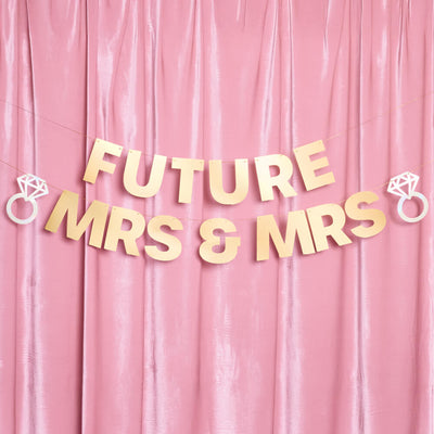 Future Mrs & Mrs Banner - 3D paper banner