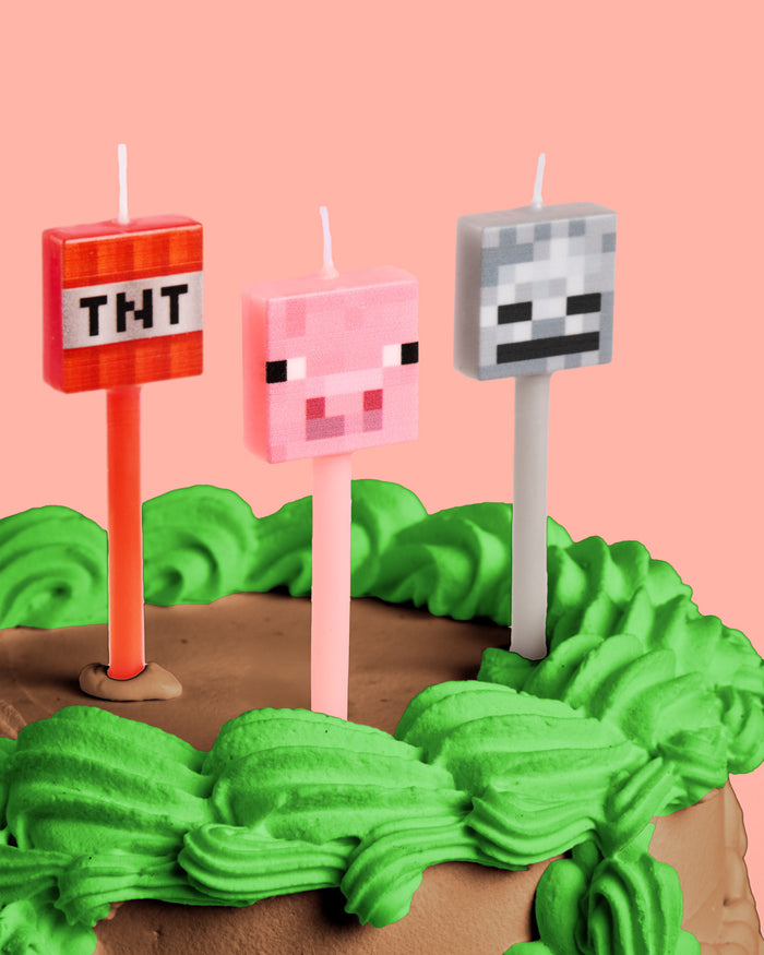 Pixel Candles - set of 6