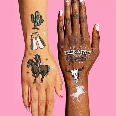 Texas Hold 'Em Tats - 50 temporary tattoos