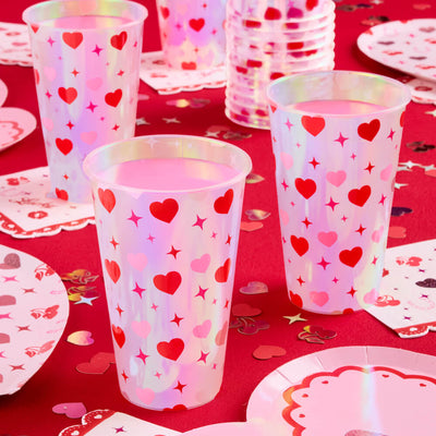 Lucky in Love Cups - 16 plastic cups