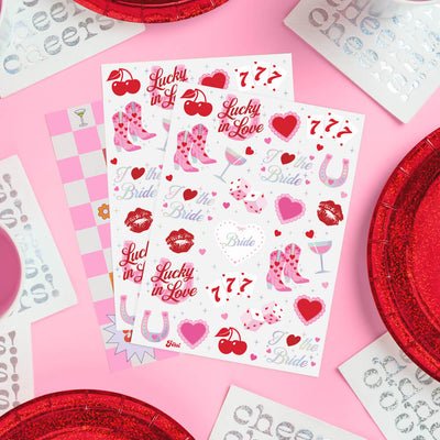 Lucky in Love Tats - 54 temporary tattoos