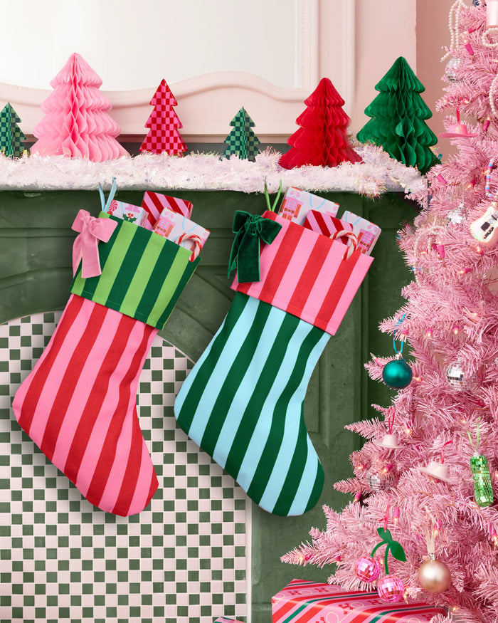 Striped Stocking Set - 2 pieces