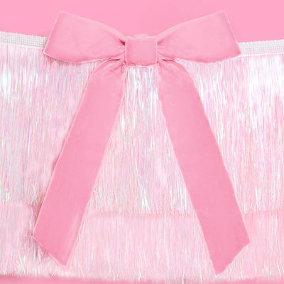 Bow Bliss Banner - layered fringe + velvet bows