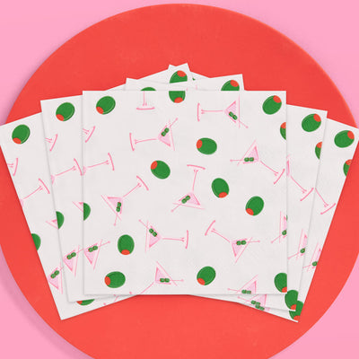 Martini Napkins - 25 paper napkins