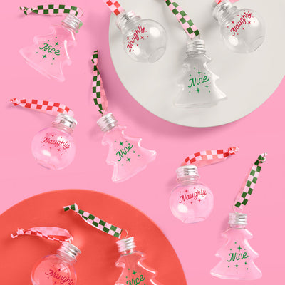 Christmas Spirit Ornaments - 10 shot glass ornaments