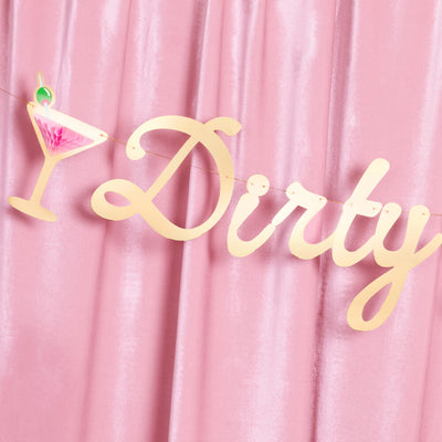 Dirty Thirty Banner - 3D paper banner