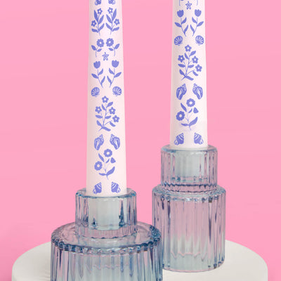 Coastal Candlesticks - set of 2 tapered candles