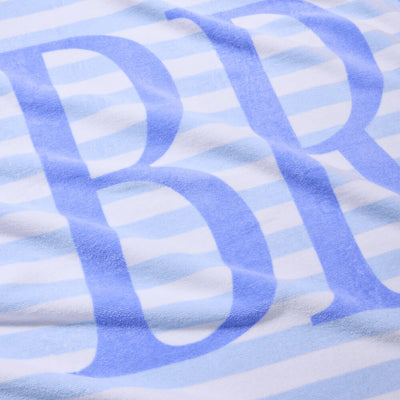 Coastal Bride Beach Towel - striped cotton towel