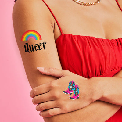 Gay Icon Tats - 52 temporary tattoos
