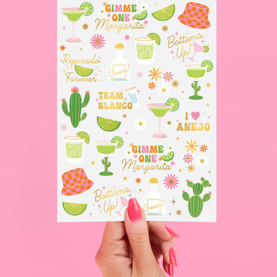 Gimme One Margarita Tats - 54 temporary tattoos