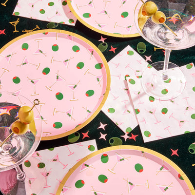 Martini Plates - 25 paper plates