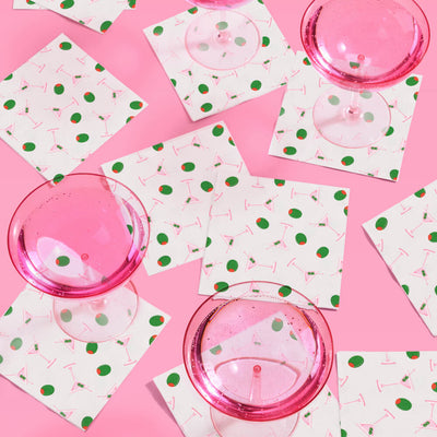 Martini Napkins - 25 paper napkins