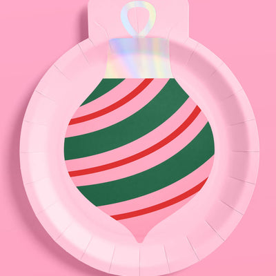 Ornament Plates - 24 paper plates