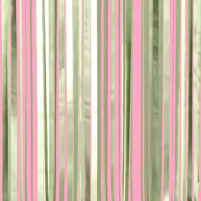 Martini Green Curtain - sage green foil curtain