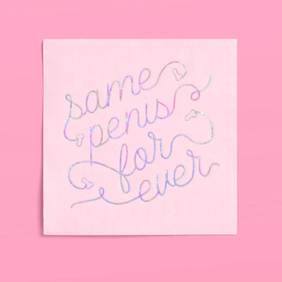Same Penis 4ever Napkin - 50 printed napkins