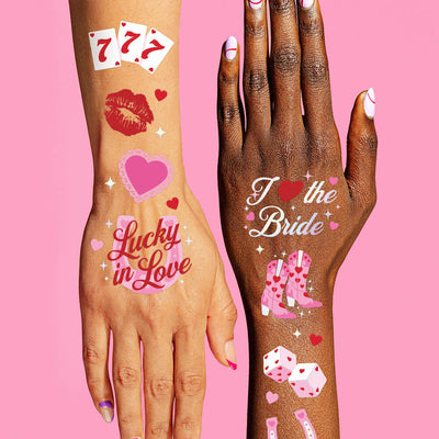 Lucky in Love Tats - 54 temporary tattoos
