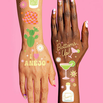 Gimme One Margarita Tats - 54 temporary tattoos