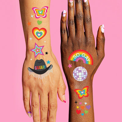 Gay Icon Tats - 52 temporary tattoos