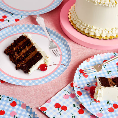 Cherry Plates - 24 paper plates