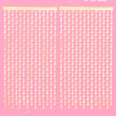 Gold Rush Curtain - gold foil curtain